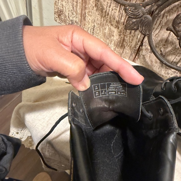 Dr. Martens‎ Persephone Black Leather Platform High Heel Boots size 8 - Picture 10 of 11